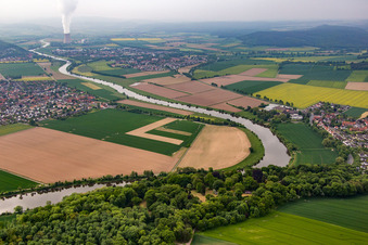 Weserbogen in Hameln in the state Lower Saxony, Germany