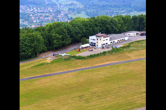 Airport Bad Pyrmont (EDVW) in the district Kleinenberg in Bad Pyrmont in the state Lower Saxony, Germany