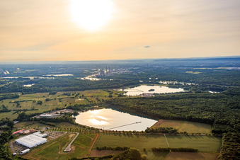 Faurecia Interior Systems GmbH at the Baggersee in Hagenbach in the state Rhineland-Palatinate, Germany