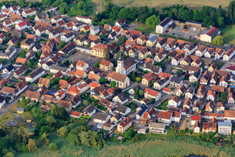 Protestant Church in Neuburg am Rhein in the state Rhineland-Palatinate, Germany