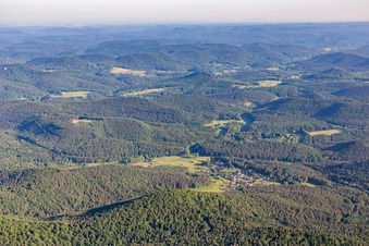 Aerial view of Böllenborn in the state Rhineland-Palatinate, Germany