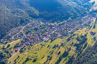 Birkenhördt in the state Rhineland-Palatinate, Germany seen from above