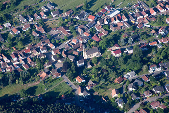 Birkenhördt in the state Rhineland-Palatinate, Germany from the plane
