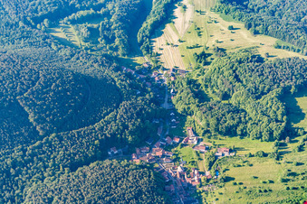Bird's eye view of District Blankenborn in Bad Bergzabern in the state Rhineland-Palatinate, Germany
