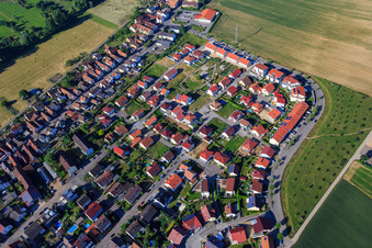 Aerial photograpy of On the high trail in Kandel in the state Rhineland-Palatinate, Germany
