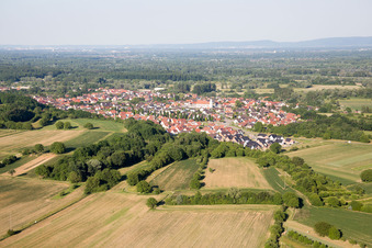 Aerial photograpy of Mothern in the state Bas-Rhin, France