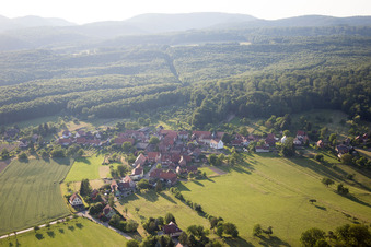 Oblique view of Mattstall in the state Bas-Rhin, France