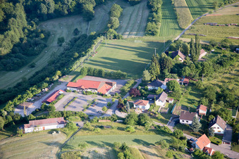 Bird's eye view of Wingen in the state Bas-Rhin, France