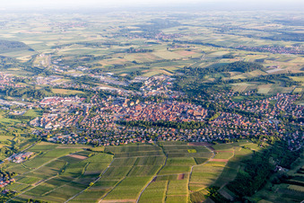Town View of the streets and houses of the residential areas in Wissembourg in Grand Est, France