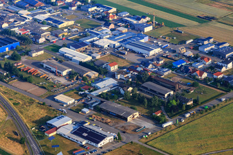 GQG Ostendstraße with Pizza Lorenzo GmbH and Spedition Lauinger in Hambrücken in the state Baden-Wuerttemberg, Germany