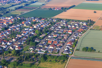 Goethestr in the district Niederlustadt in Lustadt in the state Rhineland-Palatinate, Germany