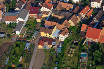 Oblique view of Häckgasse in Zeiskam in the state Rhineland-Palatinate, Germany