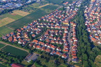 Geschwister-Scholl-Straß in Herxheim bei Landau in the state Rhineland-Palatinate, Germany