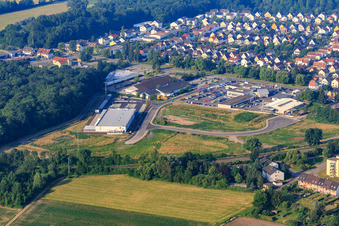 EDEKA Burger in the Lauterburger Straße commercial area in Kandel in the state Rhineland-Palatinate, Germany