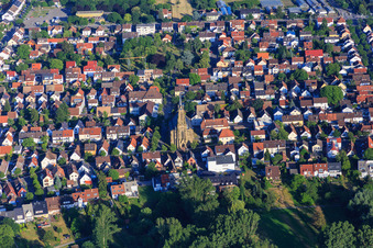 Evangelical Church Neureut North in the district Neureut in Karlsruhe in the state Baden-Wuerttemberg, Germany