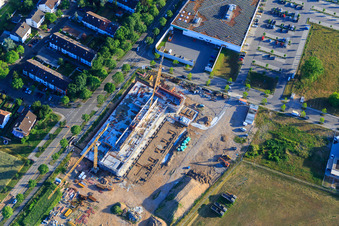 New building of Autohaus Geisser GmbH - Volvo in the district Knielingen in Karlsruhe in the state Baden-Wuerttemberg, Germany