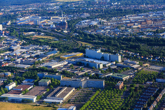 Siemens AG, manufacturing and development site Karlsruhe in the district Knielingen in Karlsruhe in the state Baden-Wuerttemberg, Germany