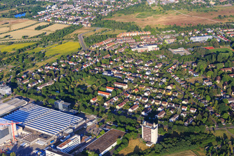 Hertzstr in the district Nordweststadt in Karlsruhe in the state Baden-Wuerttemberg, Germany