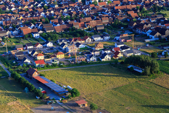New development area Pfarrer-Anselmann-Straße in Hatzenbühl in the state Rhineland-Palatinate, Germany