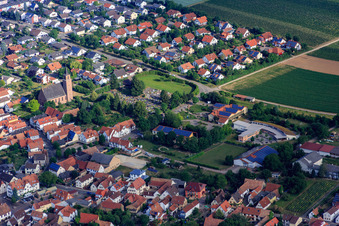 Dalberghalle and elementary school Essingen in Essingen in the state Rhineland-Palatinate, Germany