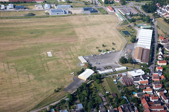 Airport in the district Speyerdorf in Neustadt an der Weinstraße in the state Rhineland-Palatinate, Germany