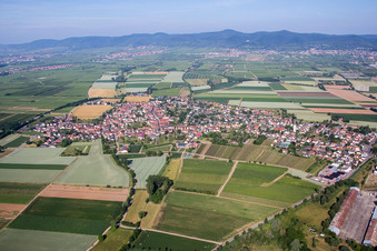 District Lachen in Neustadt an der Weinstraße in the state Rhineland-Palatinate, Germany from above