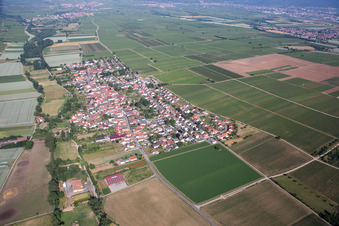 Aerial view of District Duttweiler in Neustadt an der Weinstraße in the state Rhineland-Palatinate, Germany