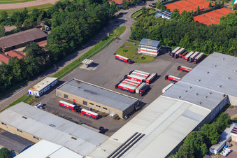 Hubert Eichenlaub Transport and Forwarding GmbH in Herxheim bei Landau in the state Rhineland-Palatinate, Germany from above