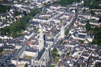 Vendôme in the state Loir et Cher, France out of the air