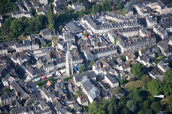 Bird's eye view of Vendôme in the state Loir et Cher, France