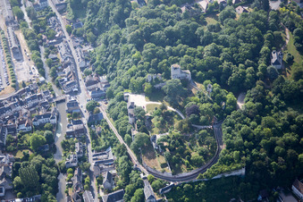 Oblique view of Vendôme in the state Loir et Cher, France