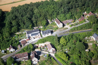Aerial photograpy of Saint-Rimay in the state Loir et Cher, France