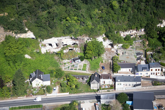 Saint-Rimay in the state Loir et Cher, France out of the air