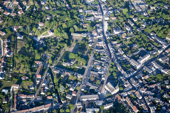 Aerial photograpy of Onzain in the state Loir et Cher, France