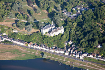 Chaumont-sur-Loire in the state Loir et Cher, France out of the air