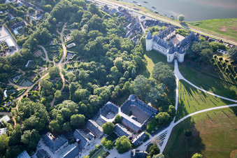 Aerial view of Castle of Schloss Chaumont in Chaumont-sur-Loire in Centre-Val de Loire, France