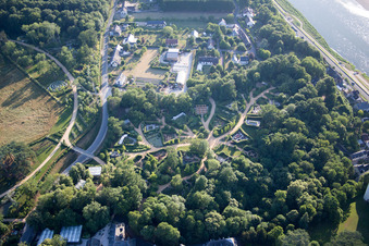 Oblique view of Chaumont-sur-Loire in the state Loir et Cher, France