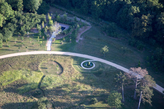 Chaumont-sur-Loire in the state Loir et Cher, France from a drone