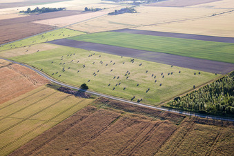Oblique view of Chaumont-sur-Loire in the state Loir et Cher, France