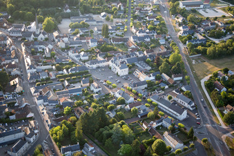 Cheverny in the state Loir et Cher, France seen from above