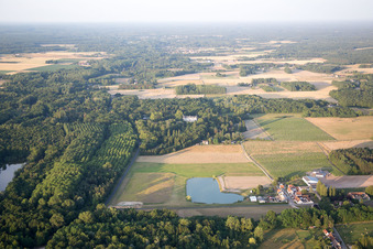 Cheverny in the state Loir et Cher, France from the plane