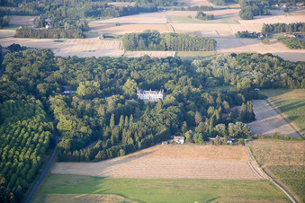 Bird's eye view of Cheverny in the state Loir et Cher, France