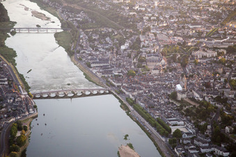 Oblique view of Vineuil in the state Loir et Cher, France
