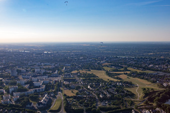 Blois in the state Loir et Cher, France seen from above
