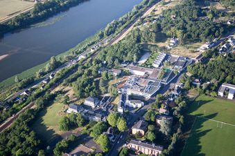 Drone recording of Blois in the state Loir et Cher, France