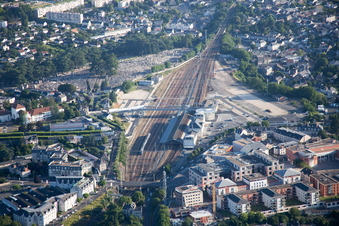 Oblique view of Blois in the state Loir et Cher, France