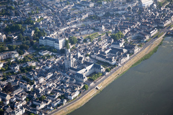 Blois in the state Loir et Cher, France out of the air