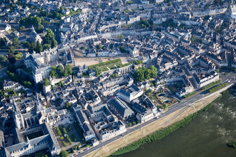 Drone image of Blois in the state Loir et Cher, France