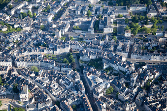 Aerial photograpy of Blois in the state Loir et Cher, France