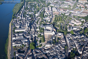 Drone recording of Blois in the state Loir et Cher, France
